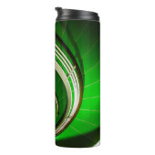 Grüne Rundtreppe Thermosbecher (Nach rechts gedreht)