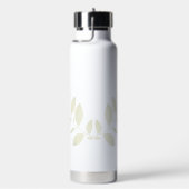 Grüne Rustikale Hochzeit der Wasserfarben Trinkflasche (rechts)