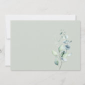 Grüne Rustikale süße 16 Jahre Grün Einladung (Rückseite)