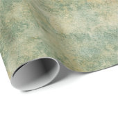 Grüne rustikale Textur Geschenkpapier (Rolleneckpunkt)