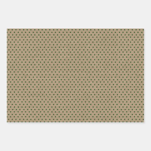 Grüne Rustikale Weihnachten Geschenkpapier Set (Vorderseite 2)