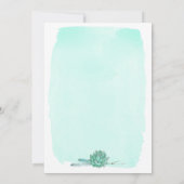 Grüne rustikale Winterhochzeit 12x18 Einladung (Rückseite)