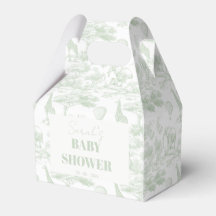 Grüne Safari-Toile-D-Jouy-Dschungel-Themen-Baby-Pa