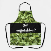 Grüne Salate Blätter Gemüse im Garten Schürze (Vorderseite)