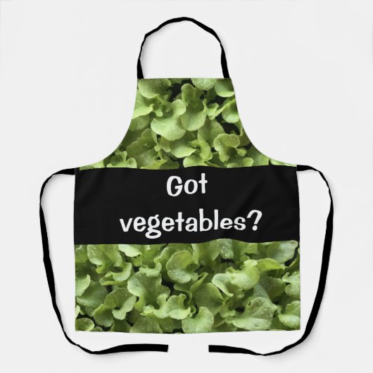 Grüne Salate Blätter Gemüse im Garten Schürze (Vorderseite)