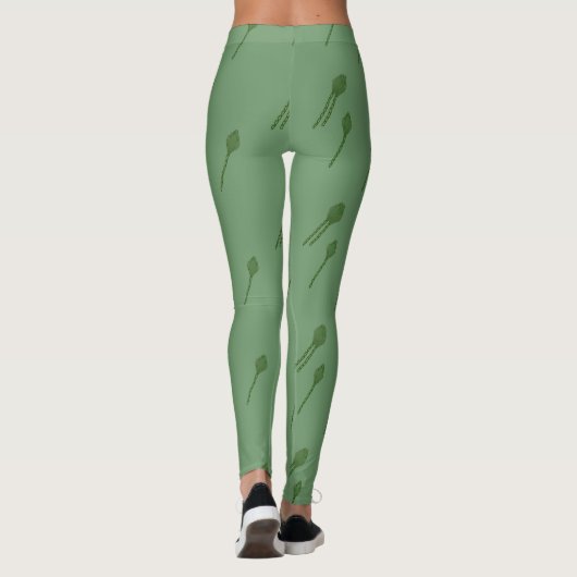 Grüne Samenzellen-Leggings Leggings (Rückseite)