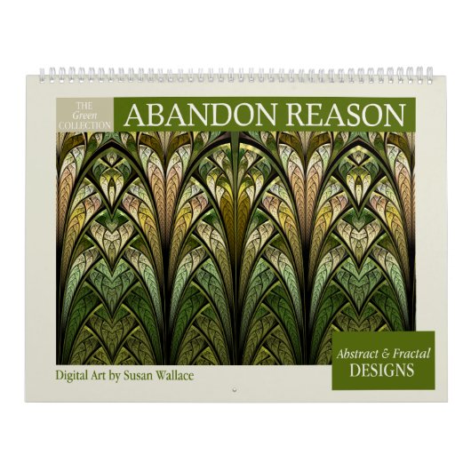 Grüne Sammlung Abstrakte Fraktal 2026 Kalender (Titelbild)