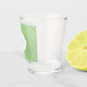 Grüne Sand-Rippel Personalisiert Shotglas Schnapsglas (Rechts)