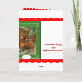 Grüne Sankt Feiertagskarte (Rückseite)