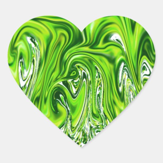 Grüne Satin- und Glitz-Umschlag Aufkleber oder Auf (Vorderseite)