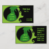 Grüne saubere künstlerische visitenkarte (Vorne/Hinten)