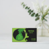 Grüne saubere künstlerische visitenkarte (Stehend Vorderseite)