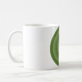 Grüne Saws-Mandala in Tribals Kaffeetasse (Links)