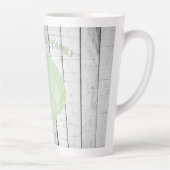 Grüne Scallop-Muschel Latte Tasse (Rechts)
