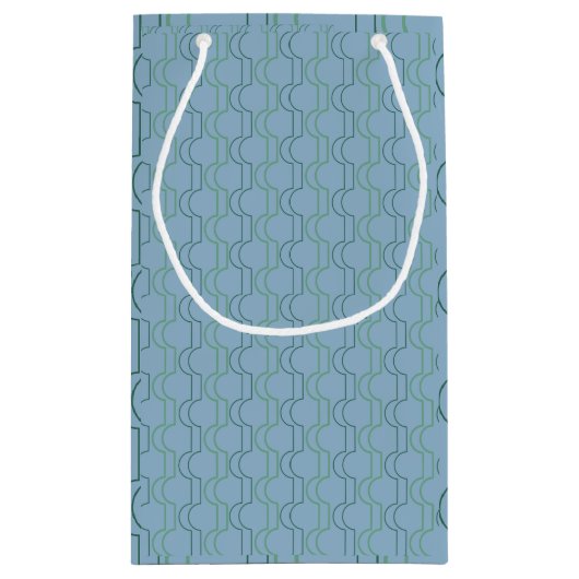 Grüne Scallops Kleine Geschenktüte (Rückseite)