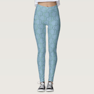 Grüne Scallops Leggings