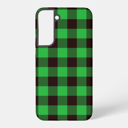 Grüne Schachbrett Samsung Galaxy Hülle (Rückseite)