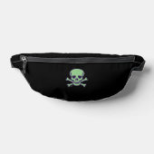 Grüne Schädel Bauchtasche schwarz (Ablage )