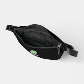 Grüne Schädel Bauchtasche schwarz (Offen)