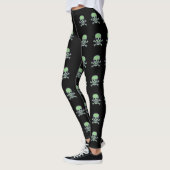 Grüne Schädel große Schädel Leggings (Links)