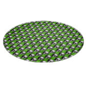 Grüne Schädel und Sonnenblumen, Design 6 Schneidebrett (Ecke)
