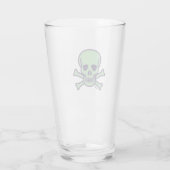 Grüne Schädelglasscheibe Glas (Rückseite)