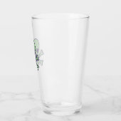 Grüne Schädelglasscheibe Glas (Links)