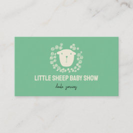Grüne Schafe Neue Geborene Baby Doula Visitenkarte
