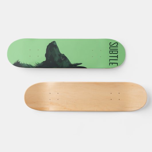 Grüne Schäfer Skateboard (Horizontal)