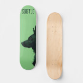 Grüne Schäfer Skateboard (Vorderseite)