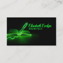 Grüne Schaffenslinien: Stift und Buch