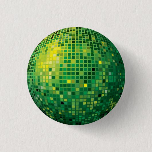 Grüne Schaltfläche für den Disko-Ball Button (Vorderseite)