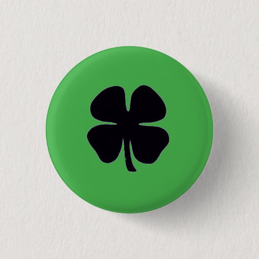 grüne Schaltfläche "Schwarze Klee" Button (Vorderseite)