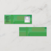 Grüne Schatten - dünn Mini Visitenkarte (Vorne/Hinten)