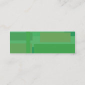 Grüne Schatten - dünn Mini Visitenkarte (Rückseite)