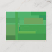 Grüne Schatten - mollig Visitenkarte (Rückseite)
