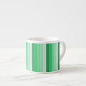 Grüne Schattenstreifen Espressotasse (Vorderseite Rechts)