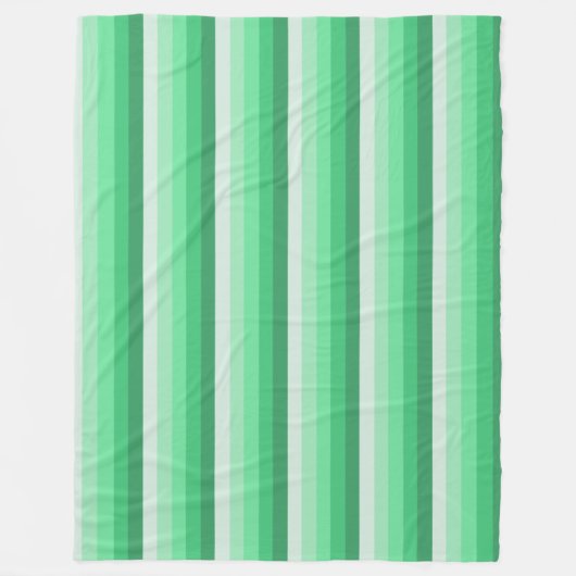 Grüne Schattenstreifen Fleecedecke (Vorderseite)