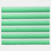 Grüne Schattenstreifen Fleecedecke (Vorderseite (Horizontal))