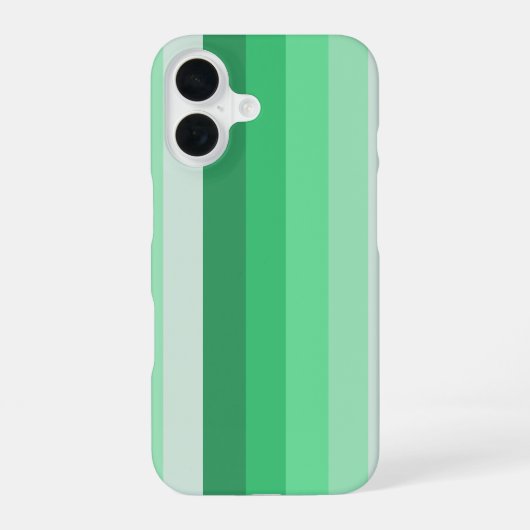 Grüne Schattenstreifen iPhone 16 Hülle (Rückseite)