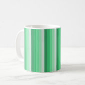 Grüne Schattenstreifen Kaffeetasse (Vorderseite Links)