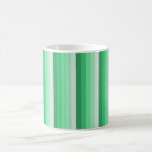 Grüne Schattenstreifen Kaffeetasse (Mittel)