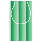 Grüne Schattenstreifen Kleine Geschenktüte (Rückseite)