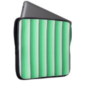 Grüne Schattenstreifen Laptopschutzhülle (Vorne Rechts)