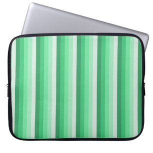 Grüne Schattenstreifen Laptopschutzhülle