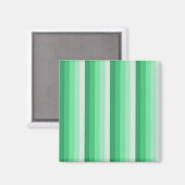 Grüne Schattenstreifen Magnet (Vorderseite/Rückseite)