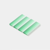 Grüne Schattenstreifen Post-it Klebezettel (angewinkelt)