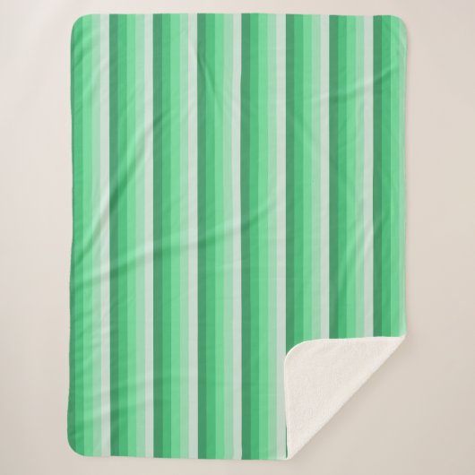 Grüne Schattenstreifen Sherpadecke (Vorderseite)