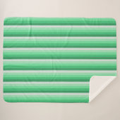 Grüne Schattenstreifen Sherpadecke (Vorderseite (Horizontal))