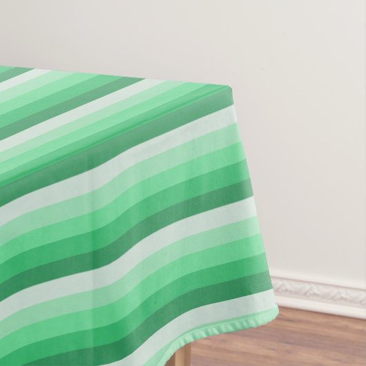 Grüne Schattenstreifen Tischdecke (Beispiel)